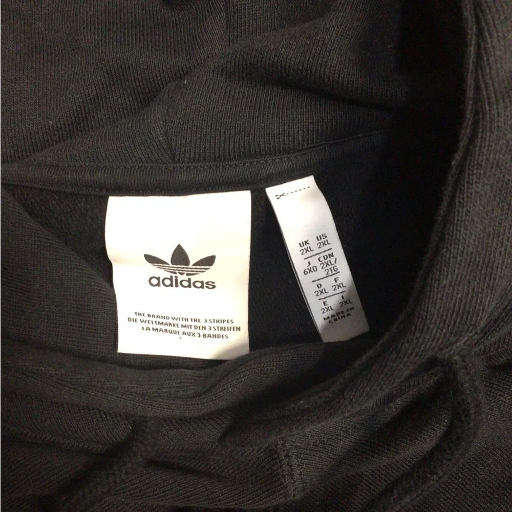 Adidas Black Pullover with White Tag